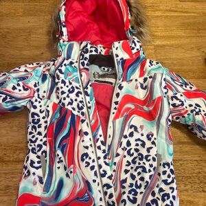 Spyder ski Jacket Girls size 4.